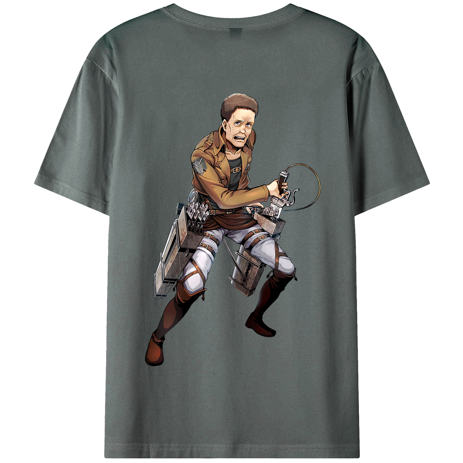 （画像用） 進撃の巨人 Attack on Titan 綿100％半袖Tシャツ（背面プリント）